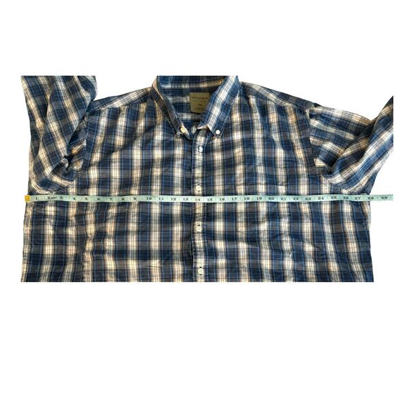 Sonoma Blue Checkered Casual Button-Down Shirt Mens Size XXL - Picture 4 of 6